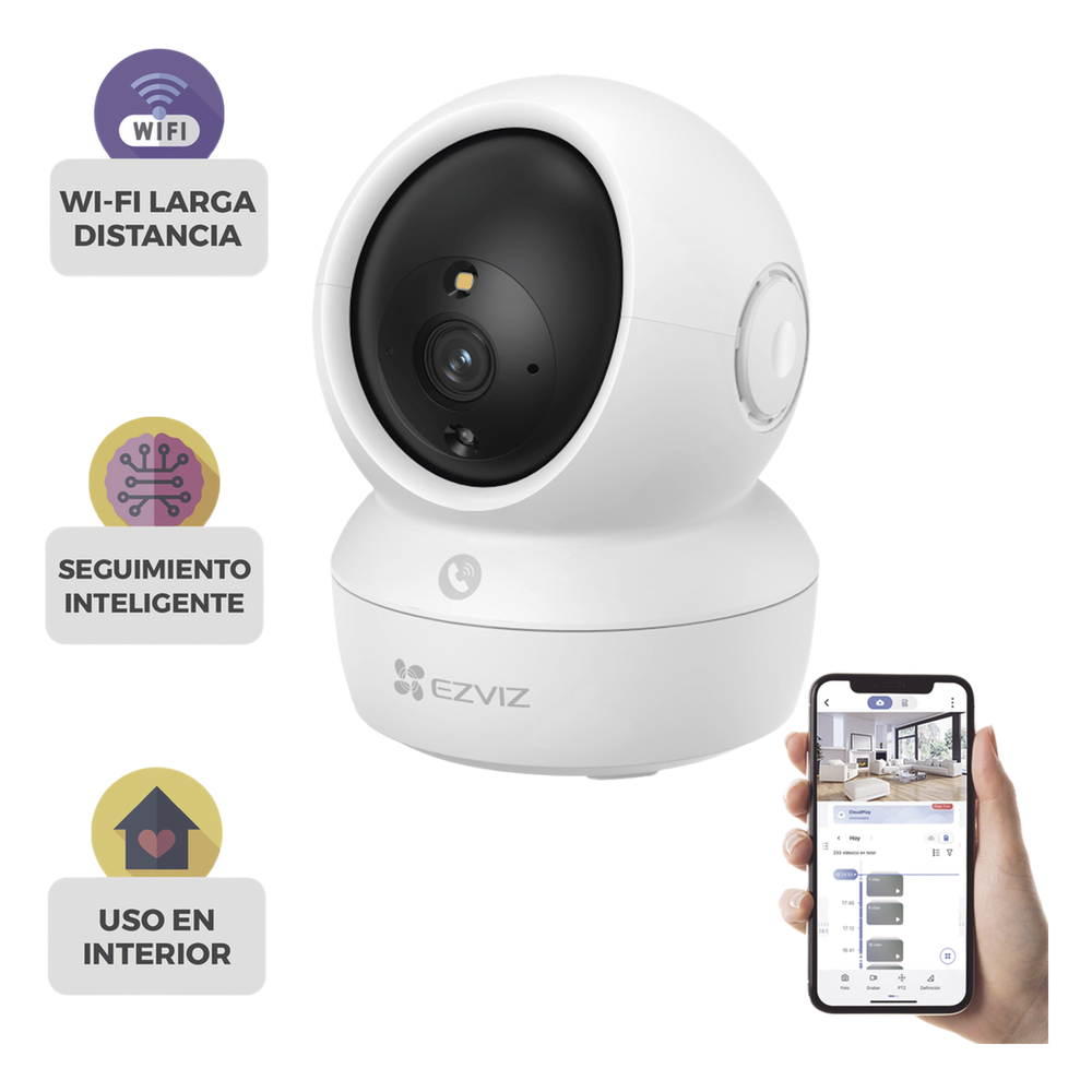 Camara Domo PT 5 Megapixel EZVIZ CSH6C/5MP 512 GB