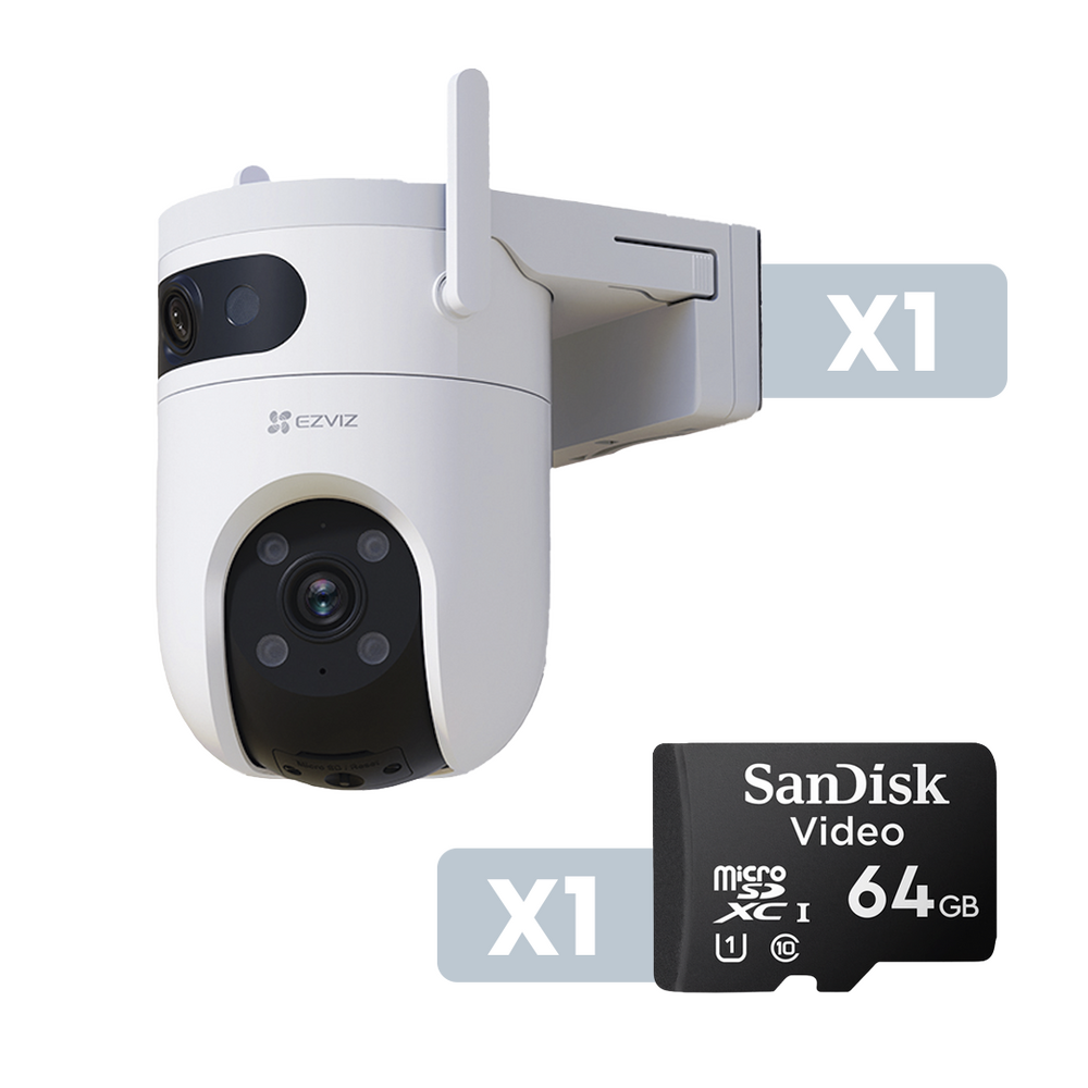 K Cámara IP Dual 1 Lente Fijo EZVIZ CSH9CKIT 64 GB