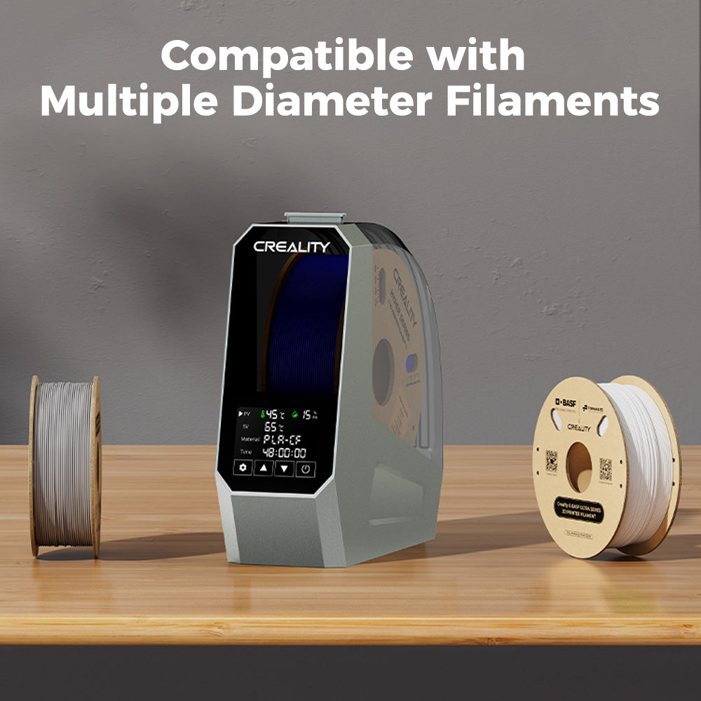 Secador de filamentos Creality Space Pi: seca hasta 12 filamentos con calor de aire 360° PTC, temporizador hasta 48 h y