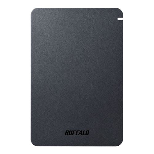 Disco Duro Externo Buffalo MiniStation 2TB USB 3.2 Gen 1 Portátil Negro — vista en diagonal