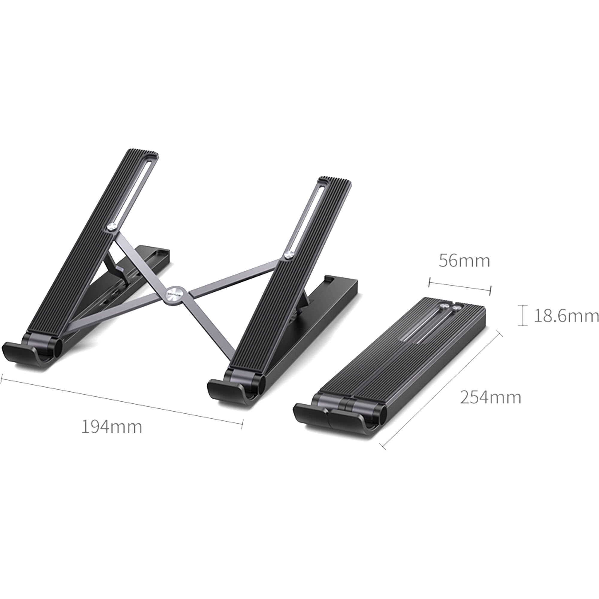 Docking Station UGREEN 5 en 1 con Soporte Regulable para Portátil - vista lateral