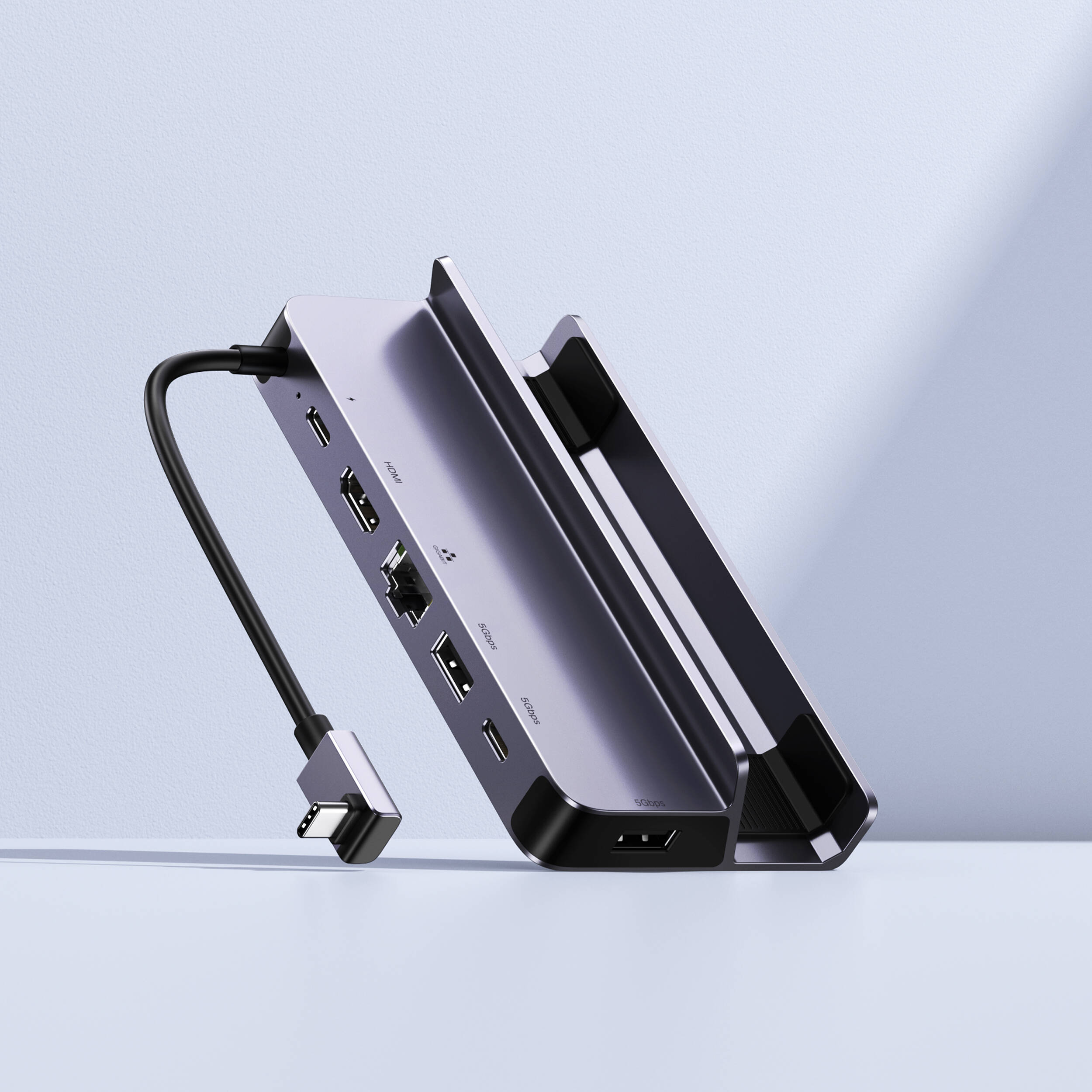 Docking Station UGREEN 6 en 1 para Steam Deck con HDMI 4K 60Hz - vista trasera