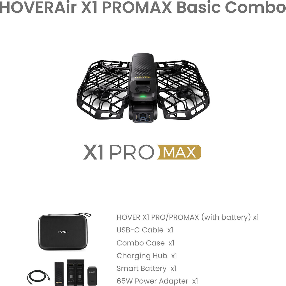 Dron HOVERAir X1 PROMAX Basic Combo 8K