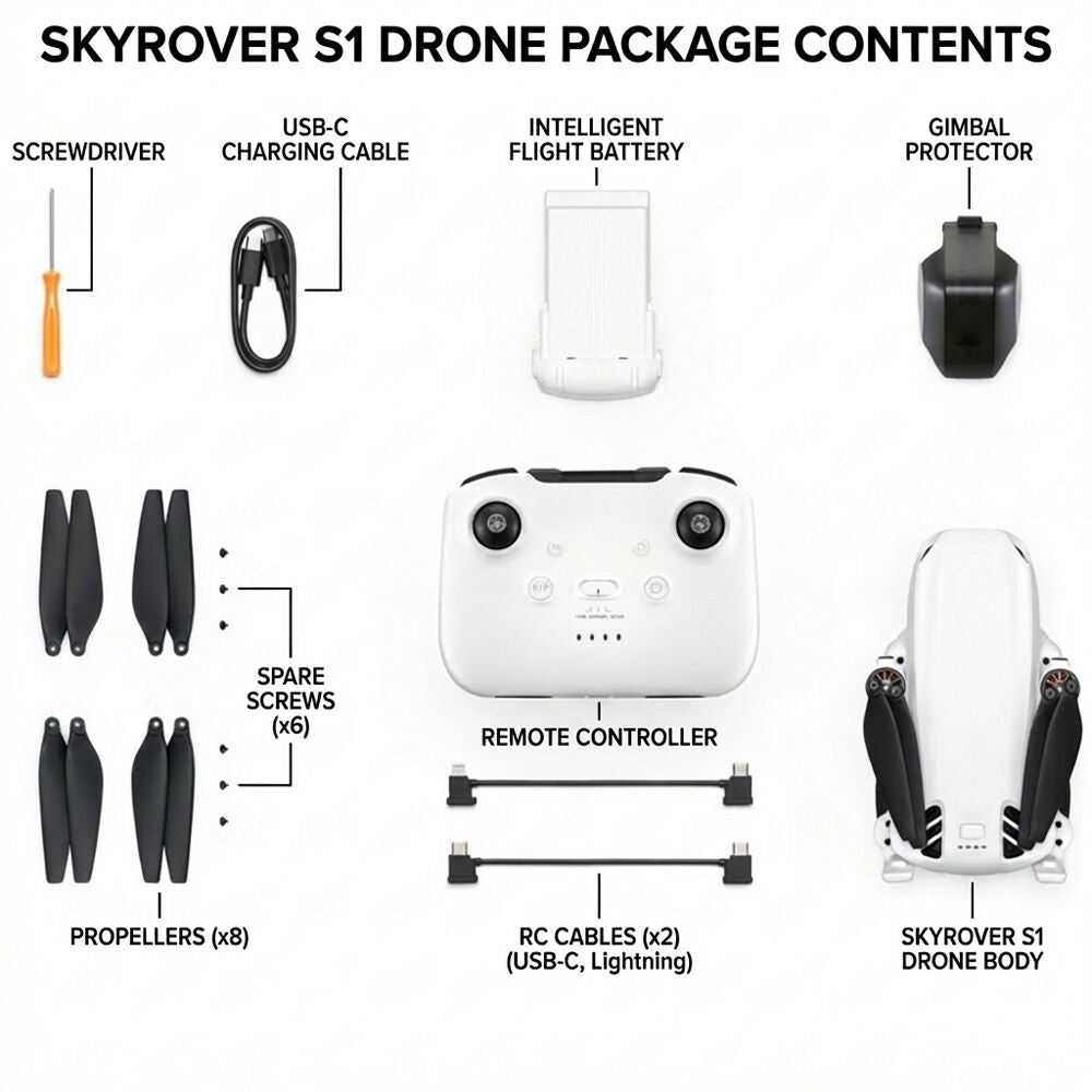 Dron SKYROVER S1 Blanco