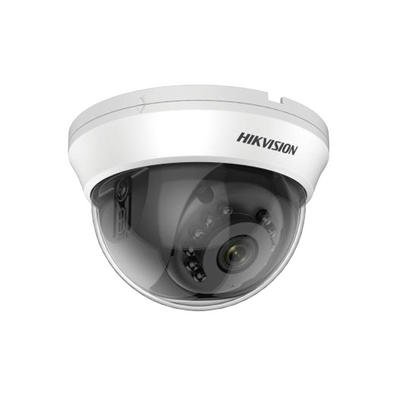 Cámara Mini Domo TurboHD 5 Megapíxeles Hikvision DS2CE56H0TIRMMF(C)