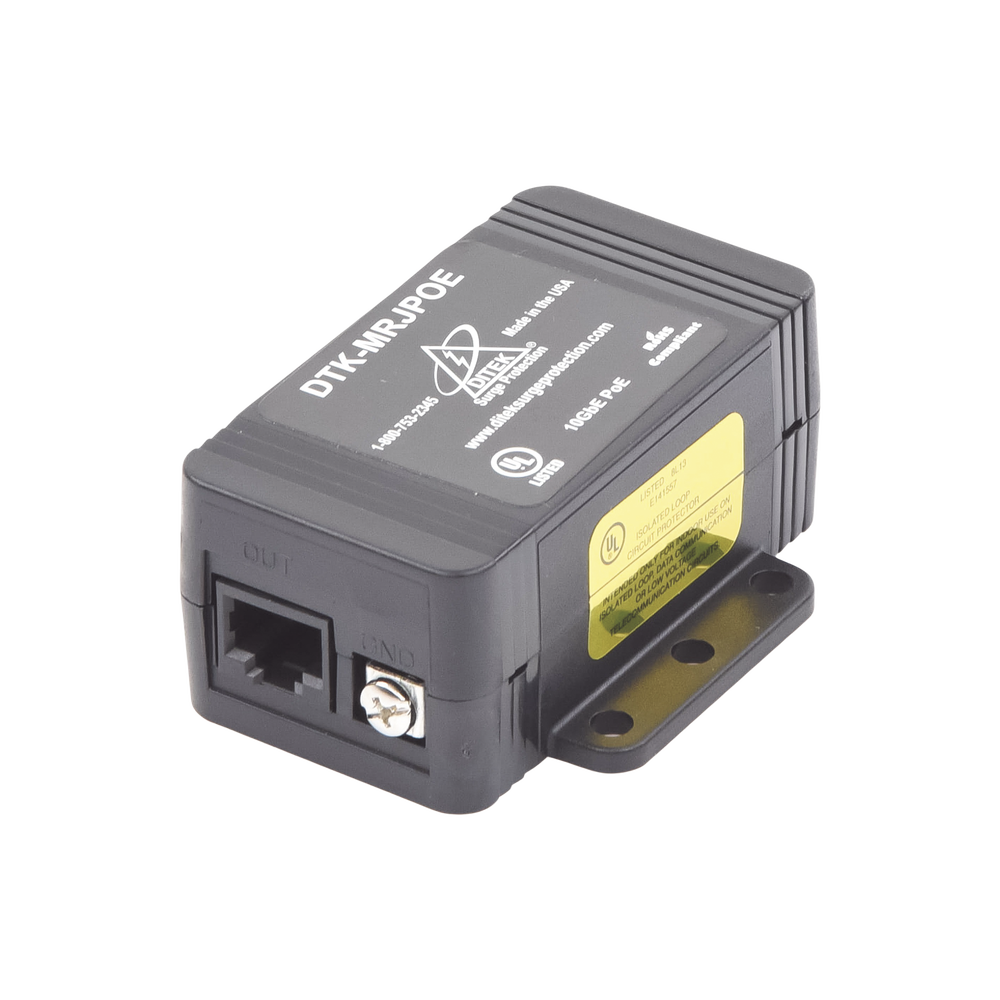 Protector Contra Sobretensiones para Equipos PoE Ditek DTK-MRJPOE
