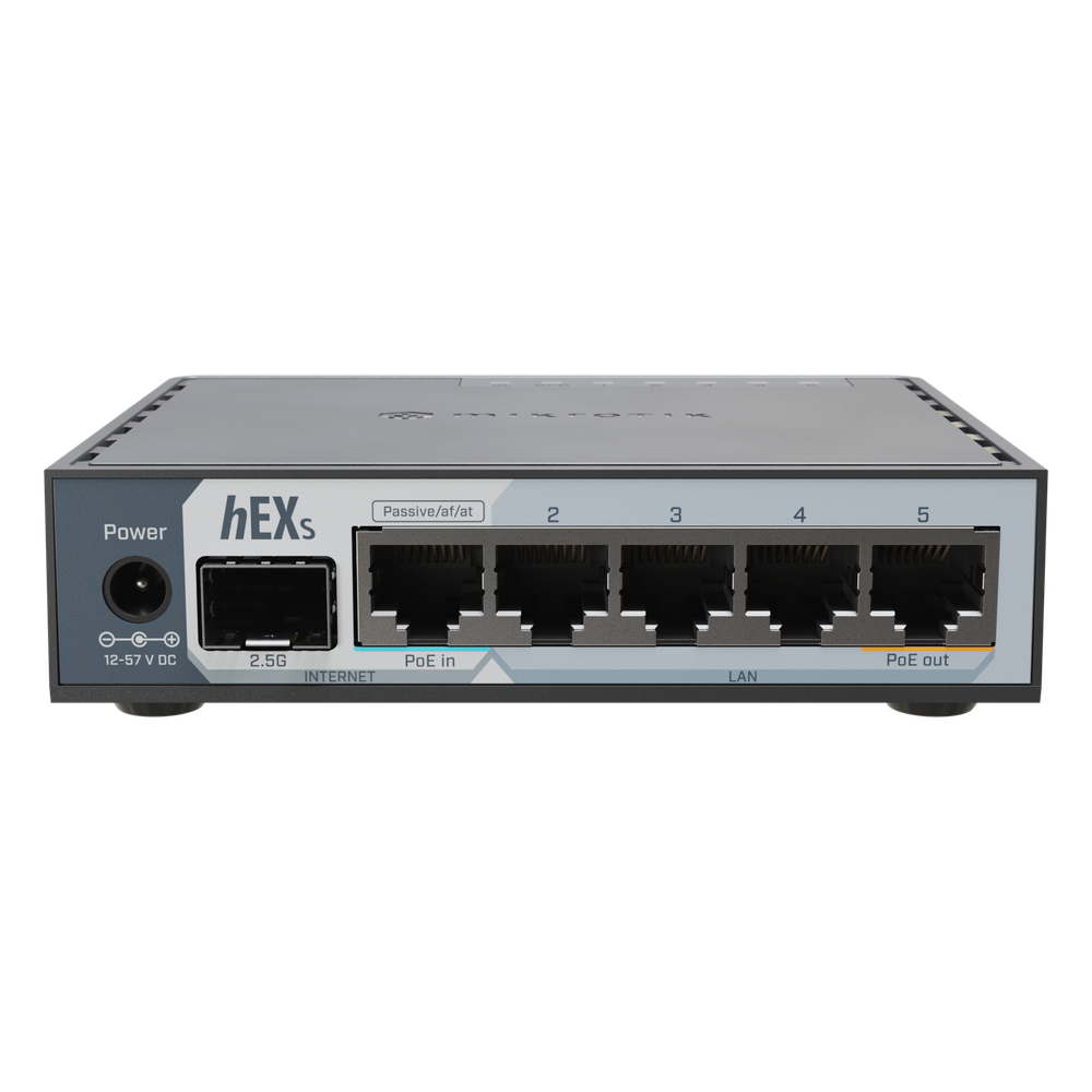 Router hEX S Mikrotik E60IUGS 5 puertos 512 MB