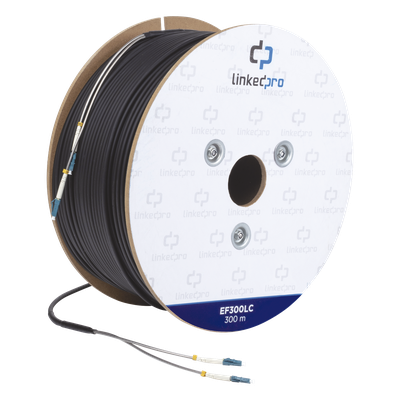 Fibra Óptica Monomodo Conectorizada Plug & Play LinkedPro EF-300-LC 2 hilos Dúplex