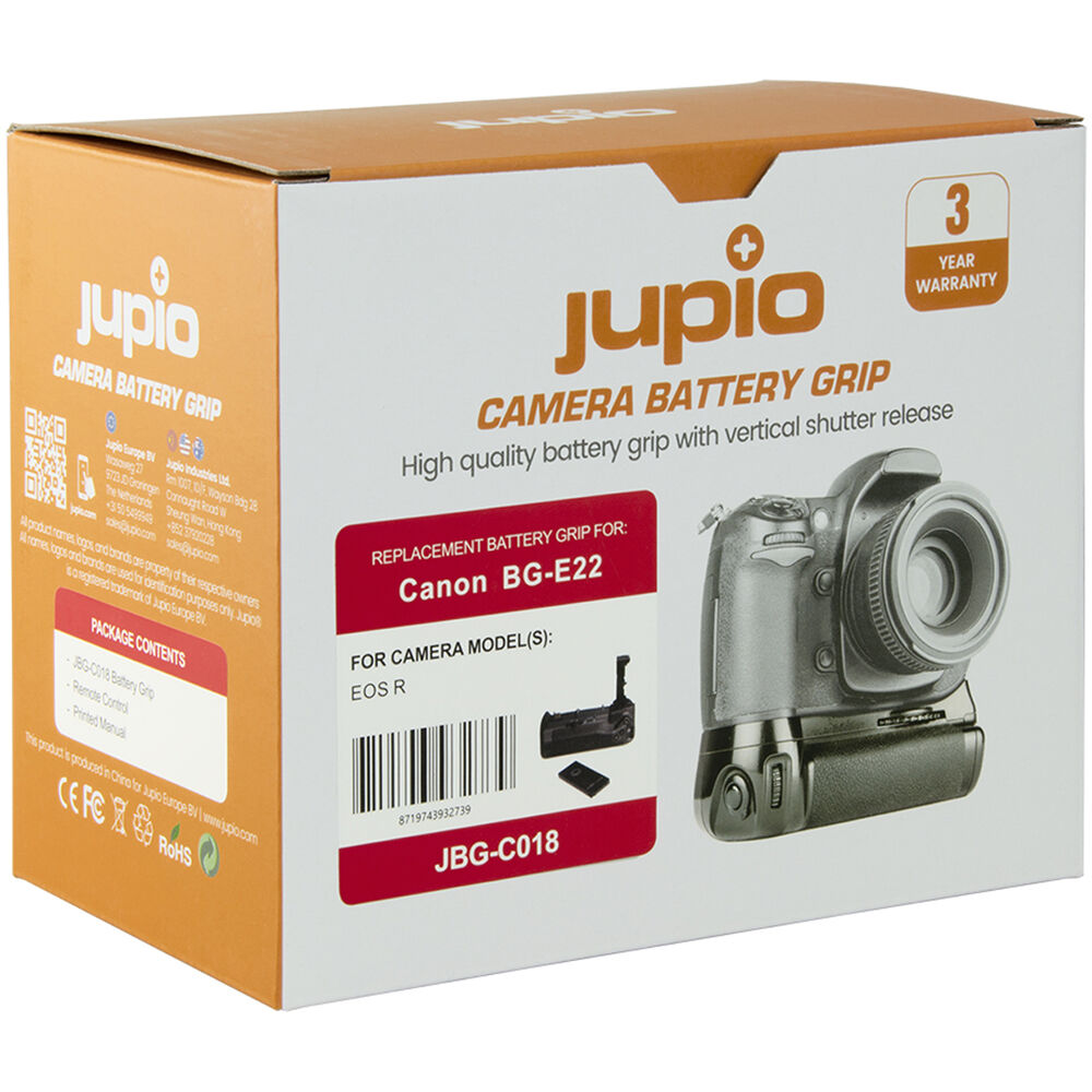Empuñadura Jupio para Canon EOS R - en uso