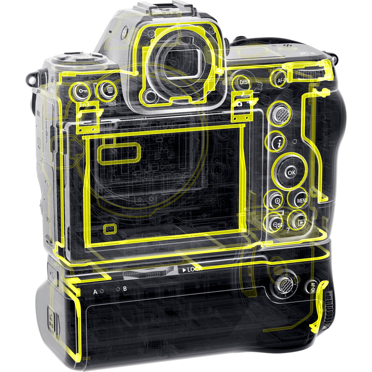 Empuñadura Nikon MB-N12 Power Battery Pack - contenido de la caja