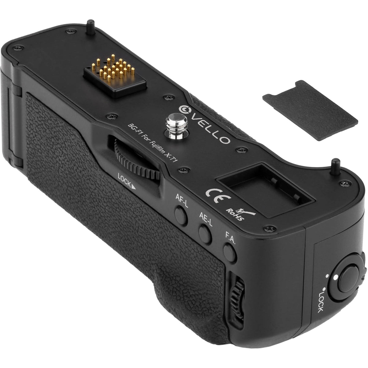 Empuñadura Vello BG-F1 para Fujifilm X-T1 - puertos y conexiones