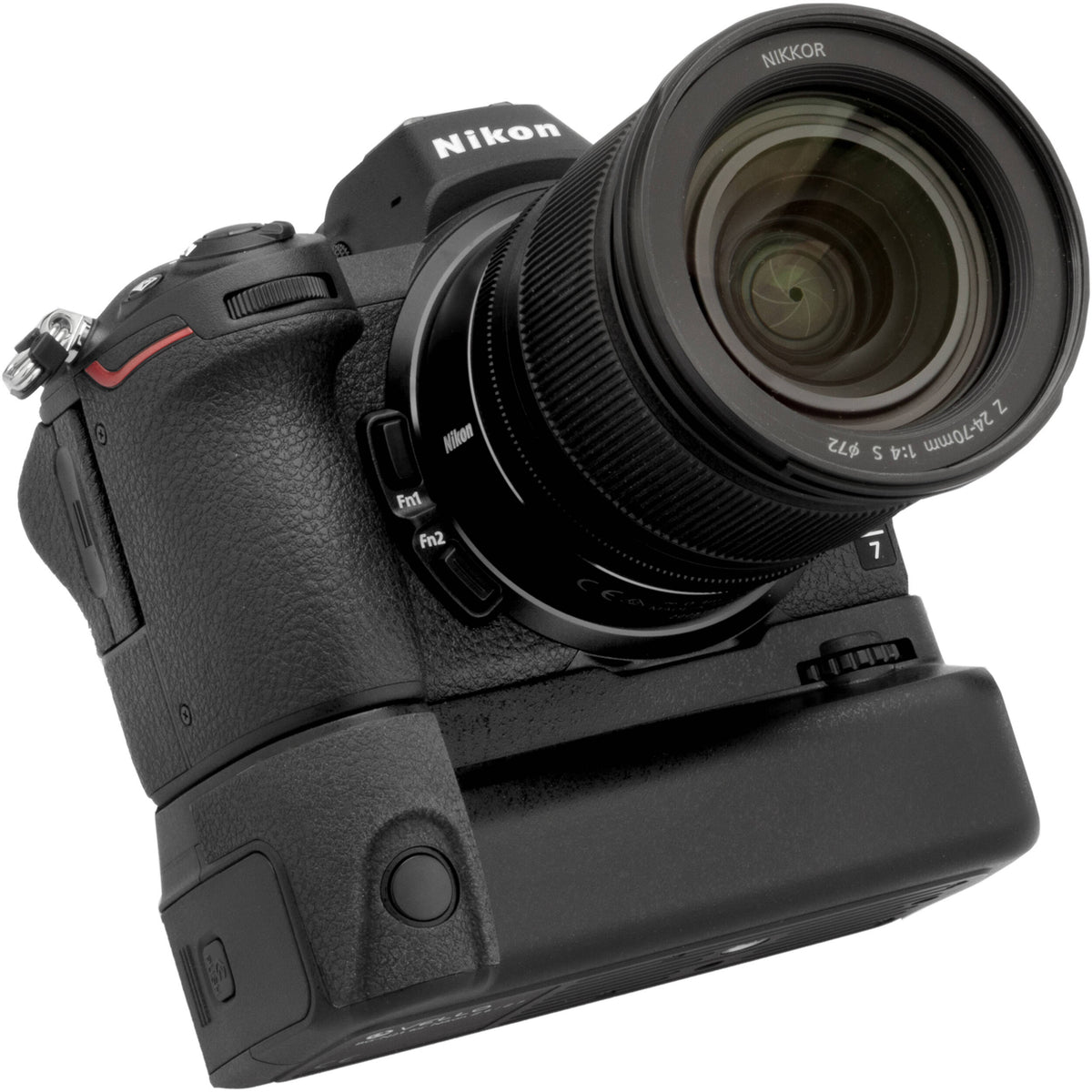 Empuñadura Vello BG-N21 para Nikon Z 5, Z 6, Z 6 II, Z 7, y Z 7 II - vista frontal