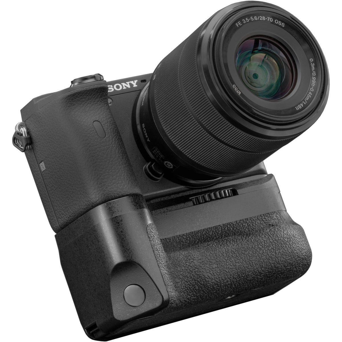 Empuñadura Vello BG-S8 para Sony a6600 - en uso