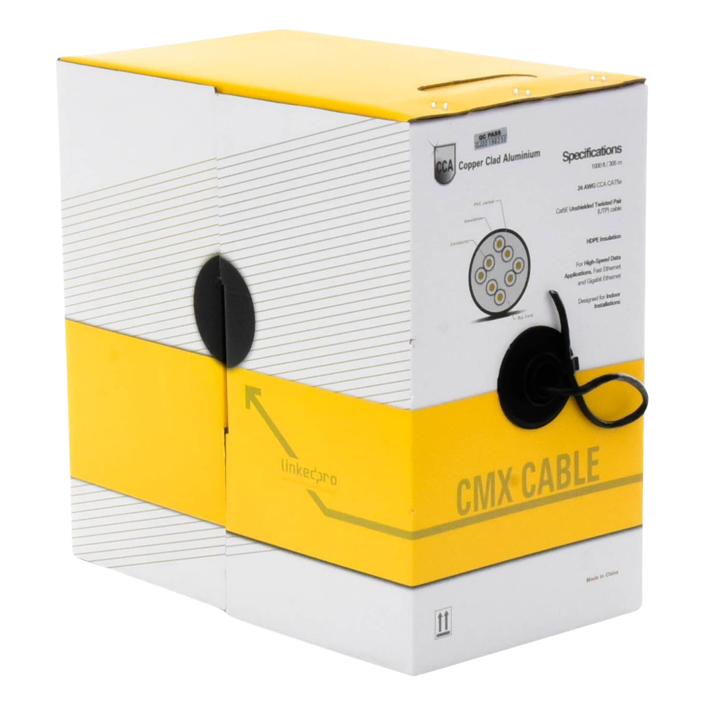 Bobina de Cable LinkedPro EP-CAT-5E-V2B 305 m Cat 5e Interior