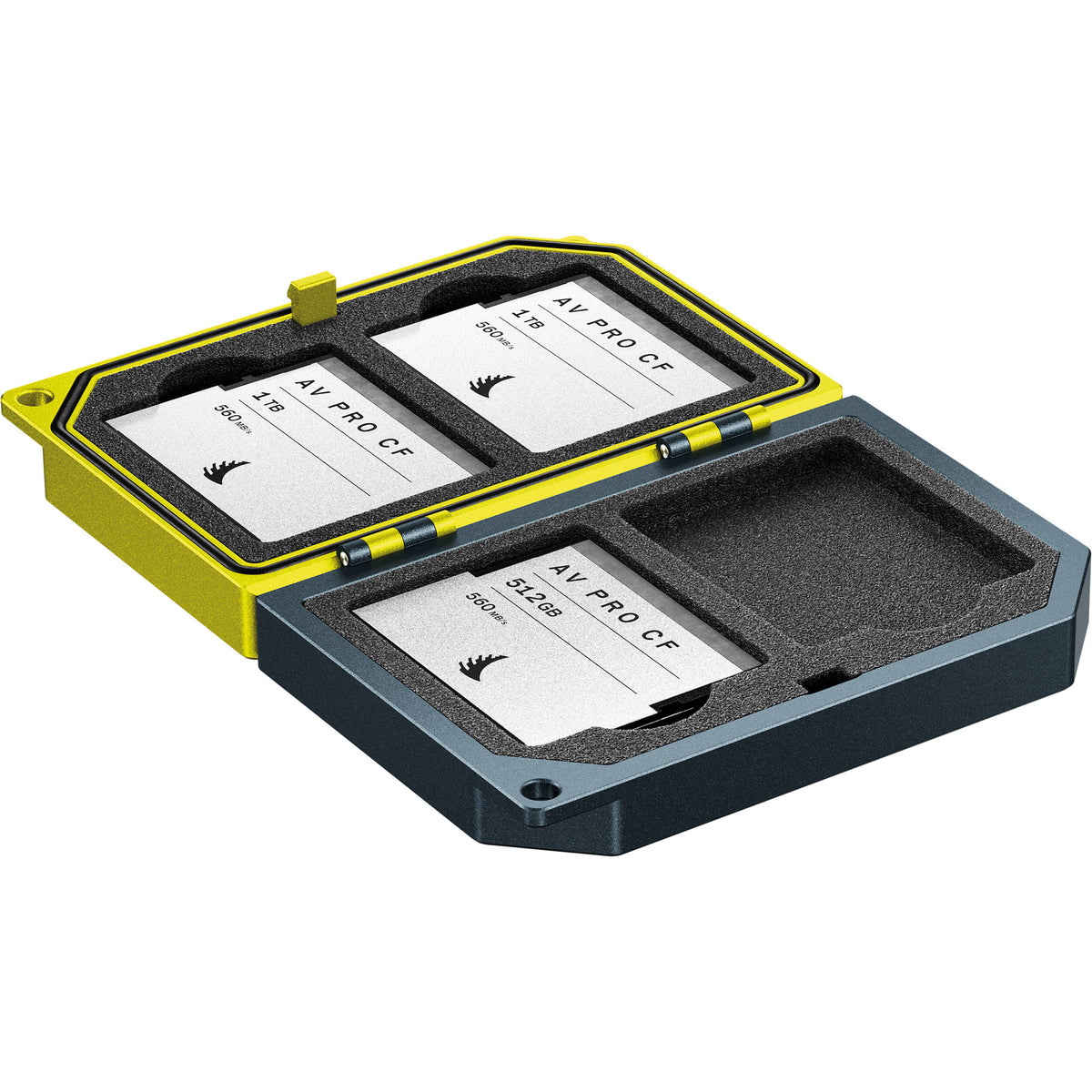Estuche para Tarjetas Angelbird para CFast (Amarillo) - puertos y conexiones