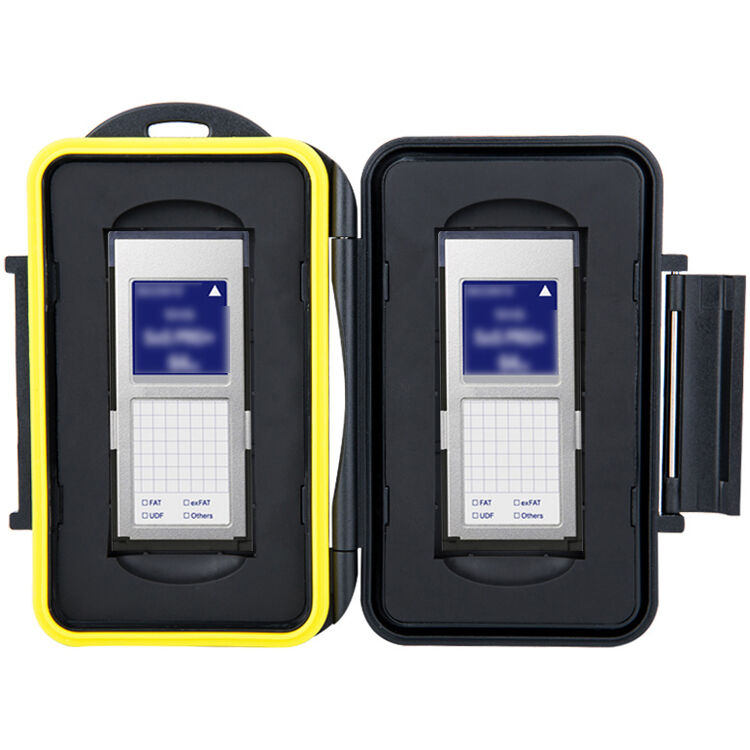 Estuche para Tarjetas JJC para 2 SxS Media - en uso