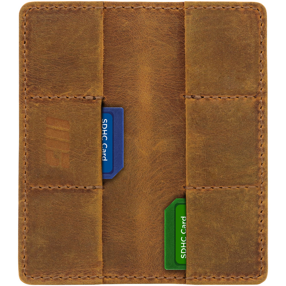 Estuche para Tarjetas MegaGear Leather SD (Camel) - puertos y conexiones