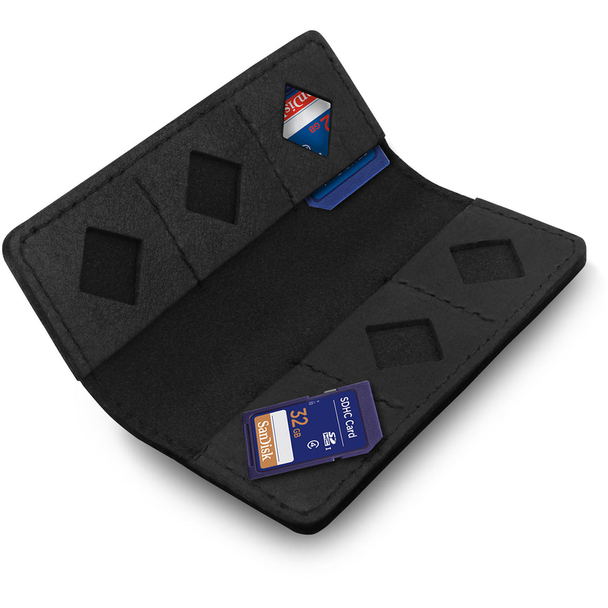 Estuche para Tarjetas MegaGear Leather SD (Negro) - vista principal