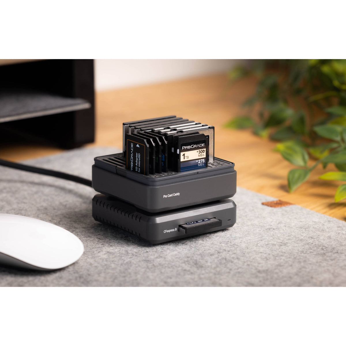 Estuche para Tarjetas ProGrade Digital Pro Caddy - puertos y conexiones