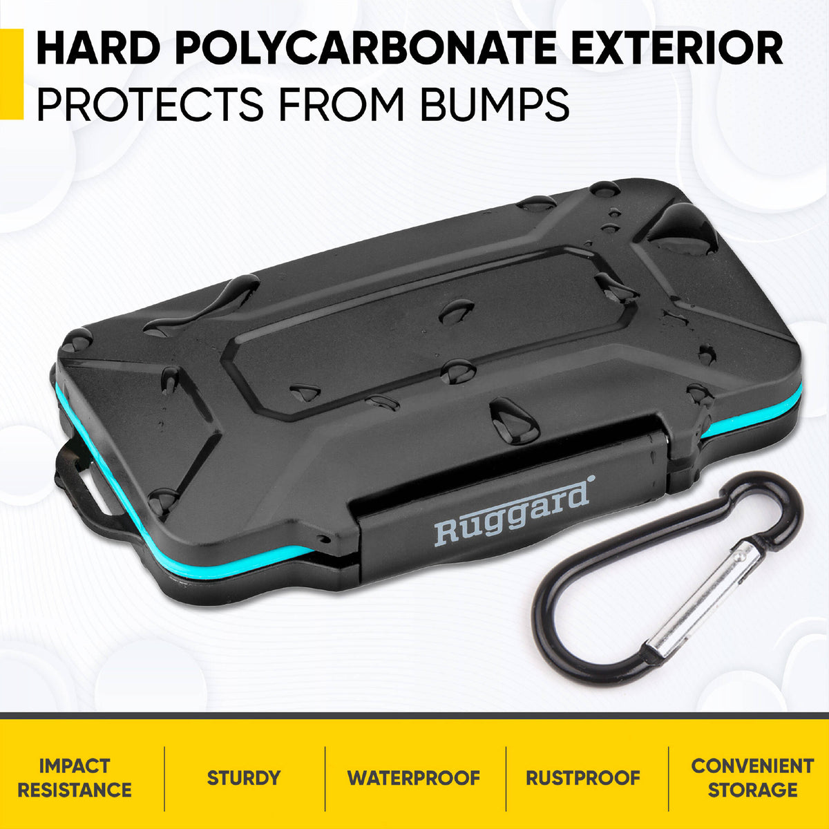 Estuche para Tarjetas Ruggard Leda para CFexpress Type-A & SD (Negro) - puertos y conexiones