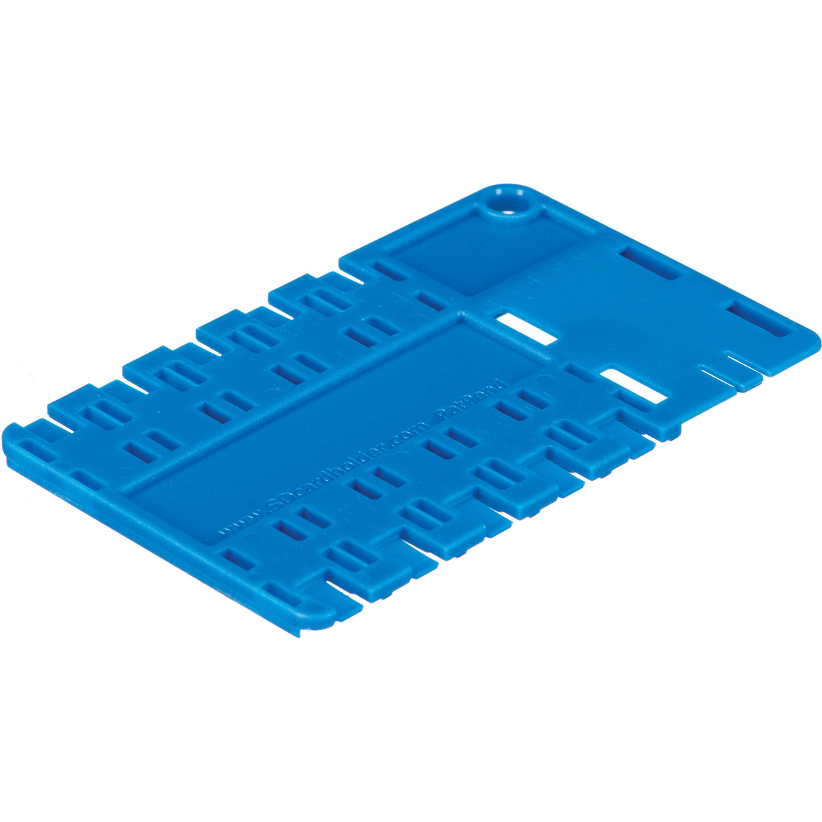 Estuche para Tarjetas SD Card Holder microSD 10 ranuras Cardholder (Azul) - vista frontal
