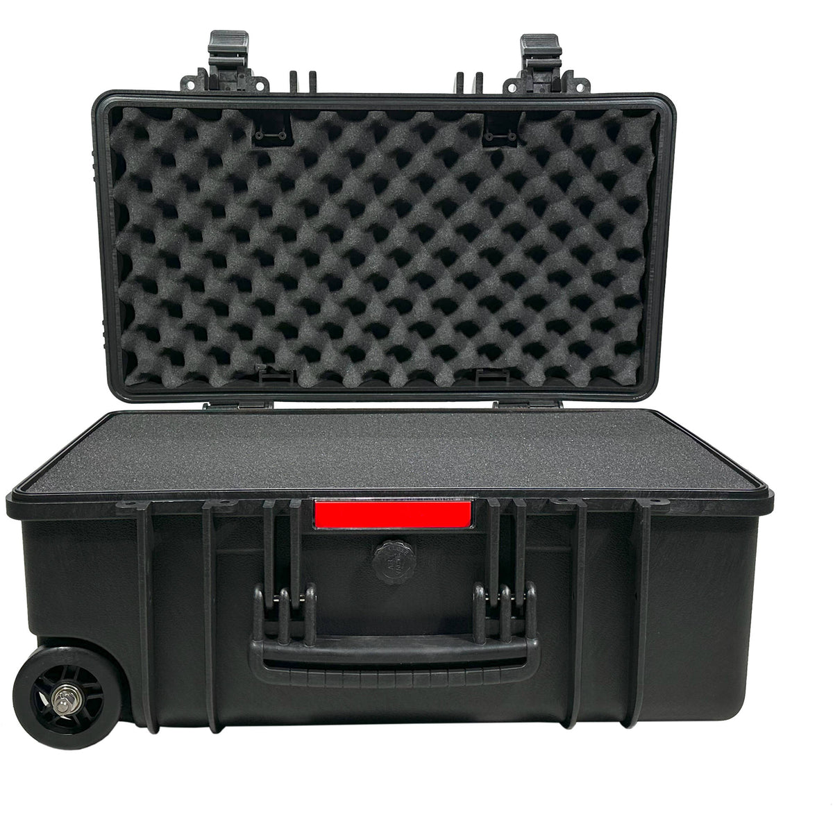 Estuche Rígido DCB Cases Element 5573F con ruedas utilitario con espuma cortada en cubos - vista frontal