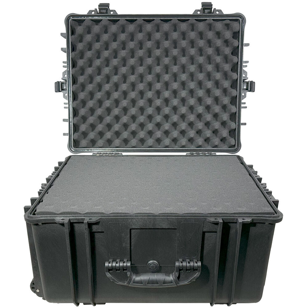 Estuche Rígido DCB Cases Element 6705F con ruedas utilitario con espuma cortada en cubos - vista frontal