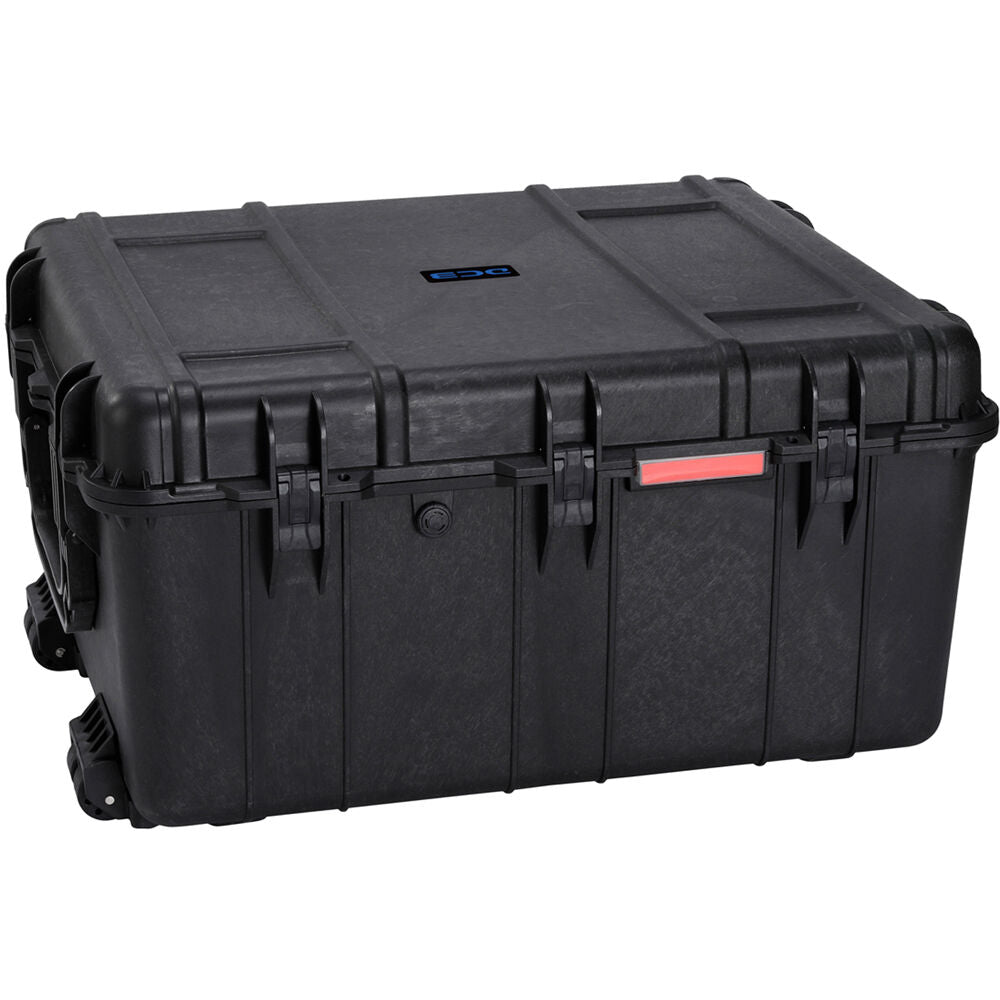 Estuche Rígido DCB Cases Element 8477F con ruedas utilitario con espuma cortada en cubos - vista trasera