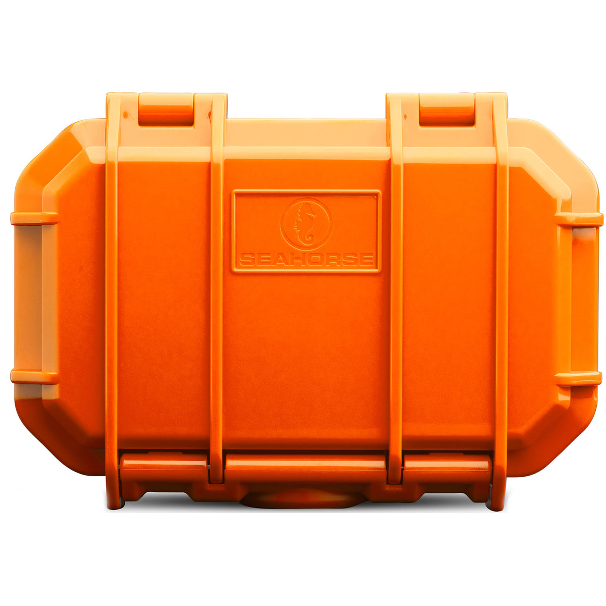 Estuche Rígido Evergreen Cases Tech con Rubber Liner (Naranja, Chico) - vista frontal