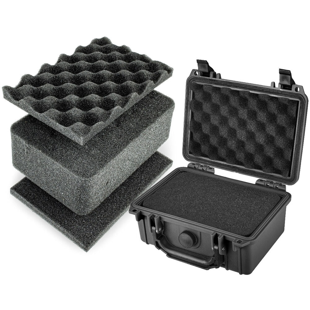 Estuche Rígido Eylar Chico con espuma (8", Negro) - vista trasera