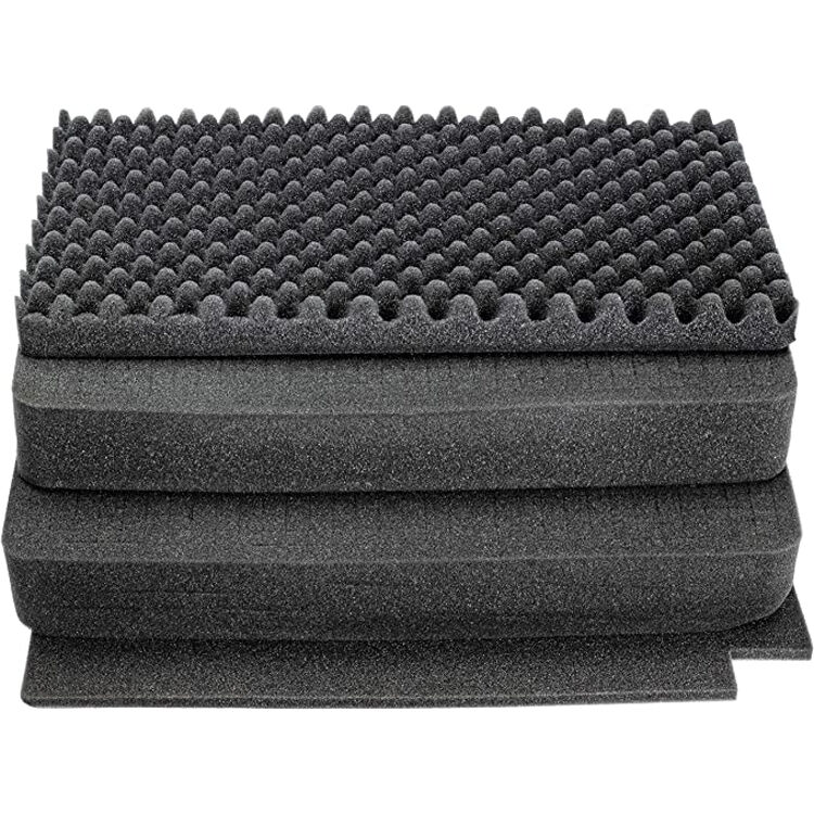 Estuche Rígido Eylar de cabina Roller Gear con 4-Layer espuma juego (Negro, 22") - puertos y conexiones