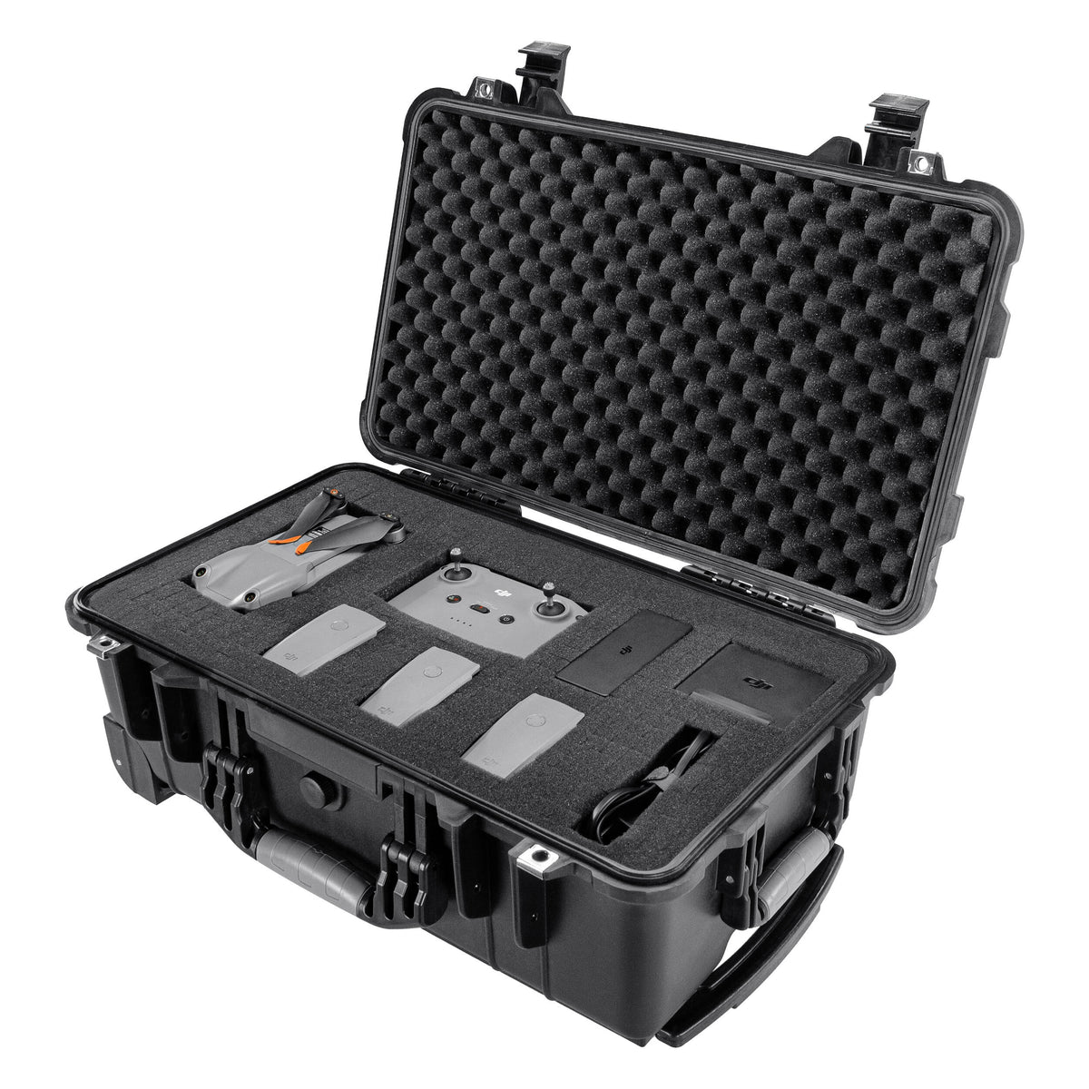 Estuche Rígido Eylar de cabina Roller Gear con 4-Layer espuma juego (Negro, 22") - detalle
