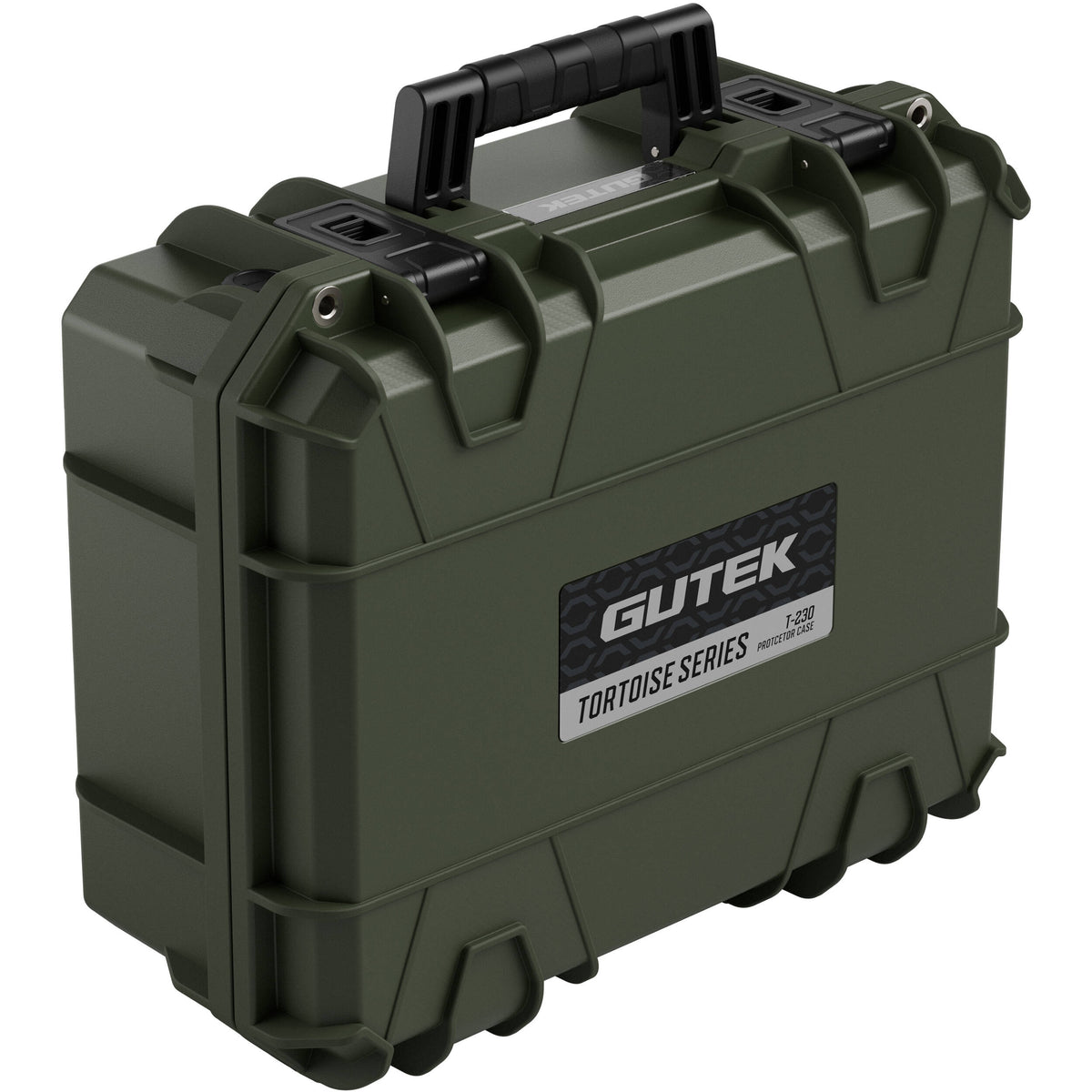 Estuche Rígido GUTEK Tortoise T-230 de cabina Protector (Verde oliva Drab Verde, 23L) - vista trasera