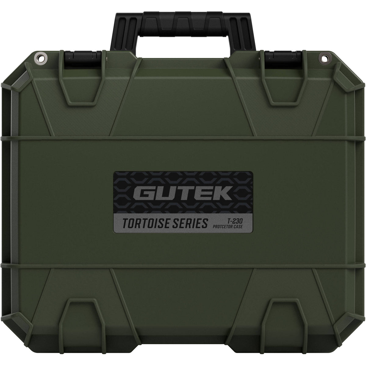 Estuche Rígido GUTEK Tortoise T-230 de cabina Protector (Verde oliva Drab Verde, 23L) - puertos y conexiones
