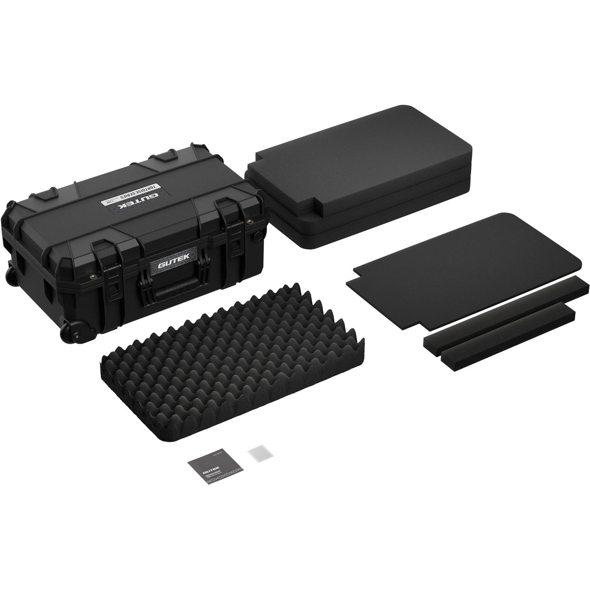 Estuche Rígido GUTEK Tortoise T-300 20" de cabina Protector (Negro, 30L) - en uso