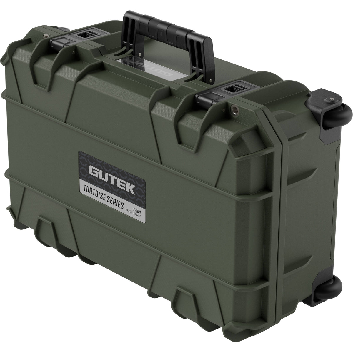 Estuche Rígido GUTEK Tortoise T-300 20" de cabina Protector (Verde oliva Drab Verde, 30L) - vista lateral