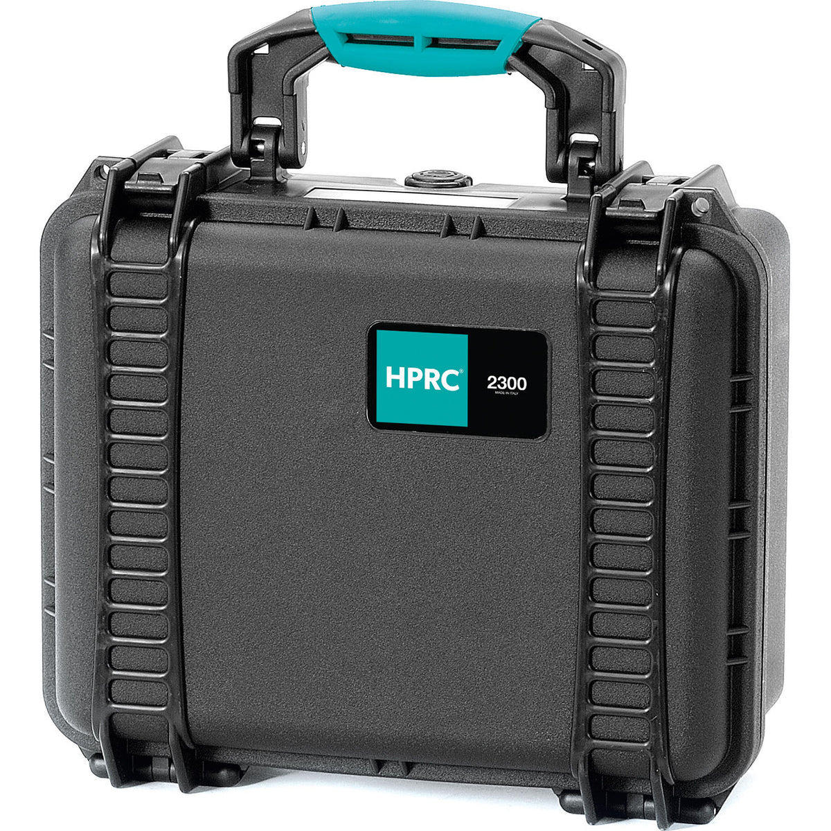 Estuche Rígido HPRC 2300F con espuma (Negro con Azul Handle) - vista frontal