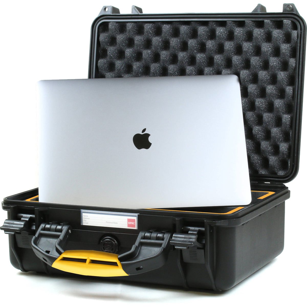 Estuche Rígido HPRC 2400 con espuma para MacBook Pro 15" y Accessories (Negro) - contenido de la caja