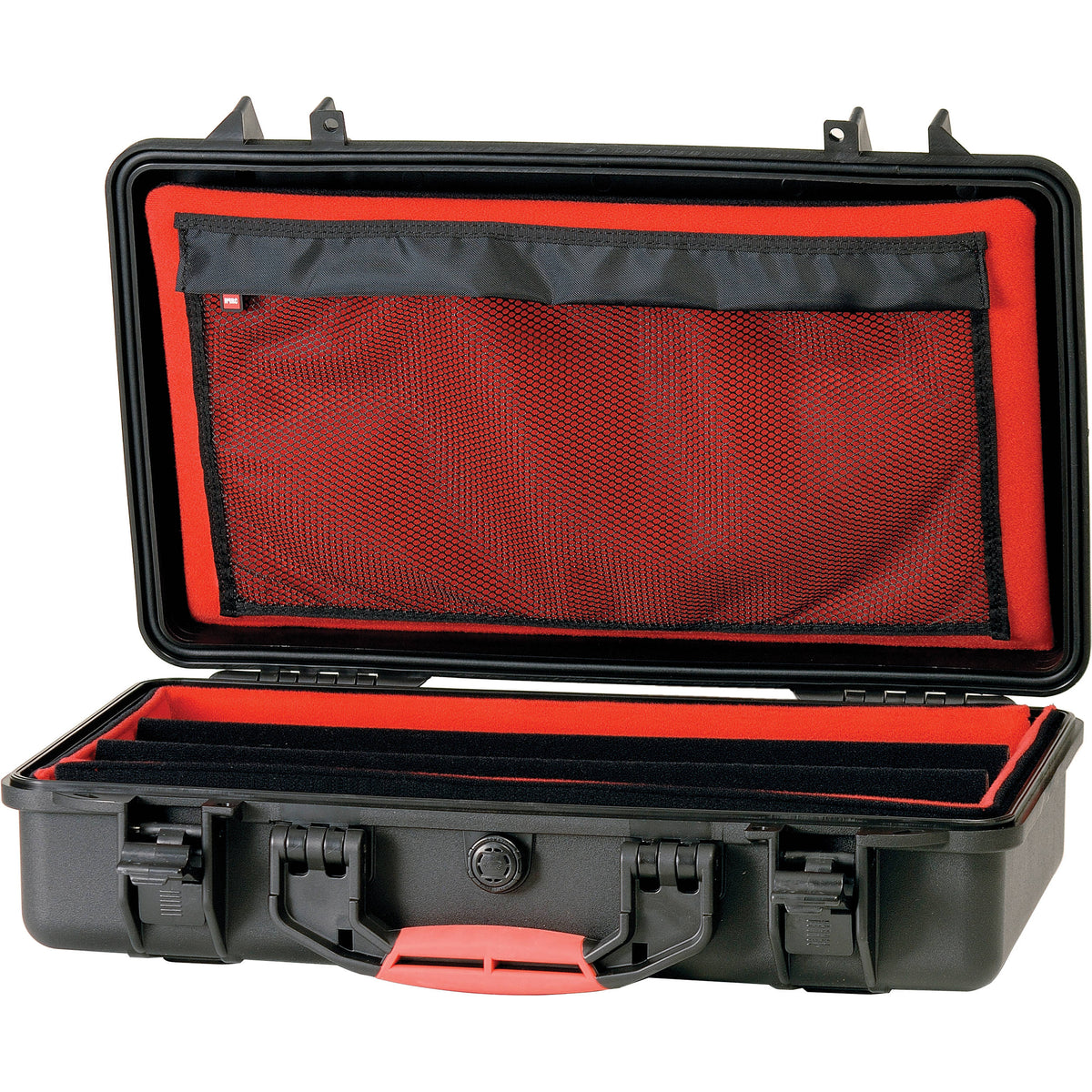 Estuche Rígido HPRC 2530SFD HPRC con blanda Deck y divisores (Negro con Rojo Handle) - vista principal