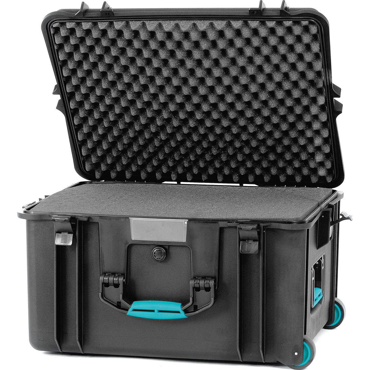 Estuche Rígido HPRC 2730 con ruedas (Negro con Azul Handle) (con espuma) - vista principal
