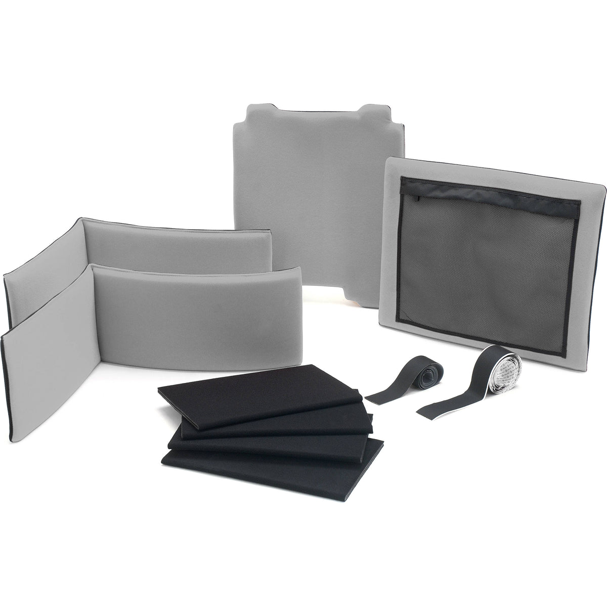 Estuche Rígido HPRC 2730 con ruedas (Negro con Azul Handle) (divisores acolchados) - vista lateral