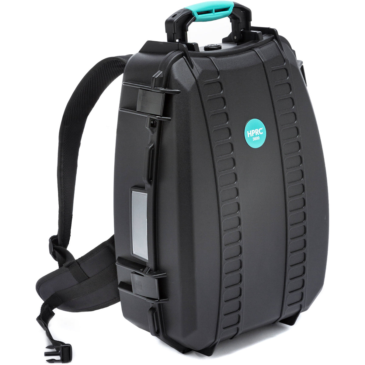 Estuche Rígido HPRC 3600 Backpack con espuma (Negro/Azul) - vista trasera