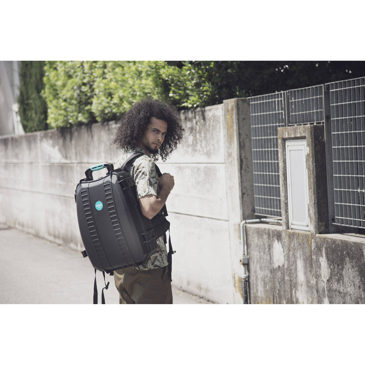 Estuche Rígido HPRC 3600 Backpack con espuma (Negro/Azul) - contenido de la caja