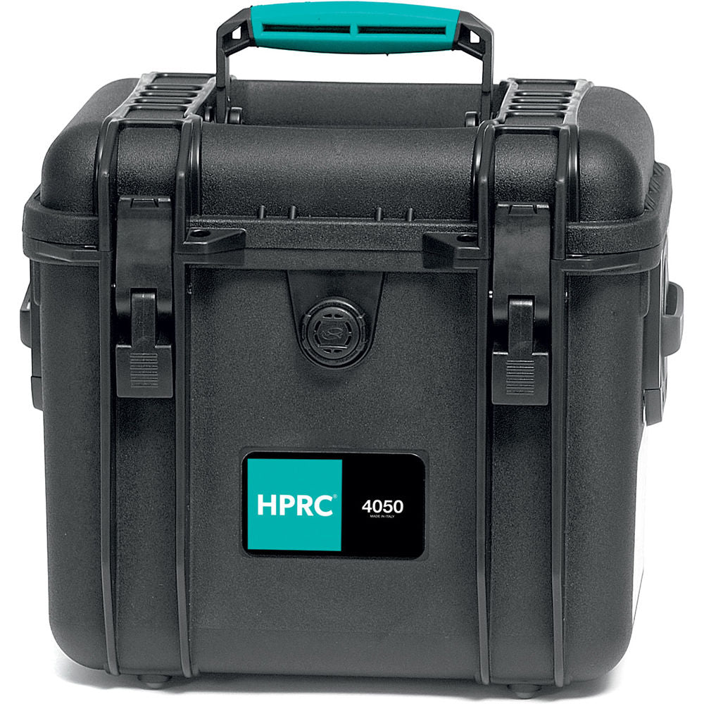 Estuche Rígido HPRC 4050F con espuma (Negro con Azul Handle) - vista frontal