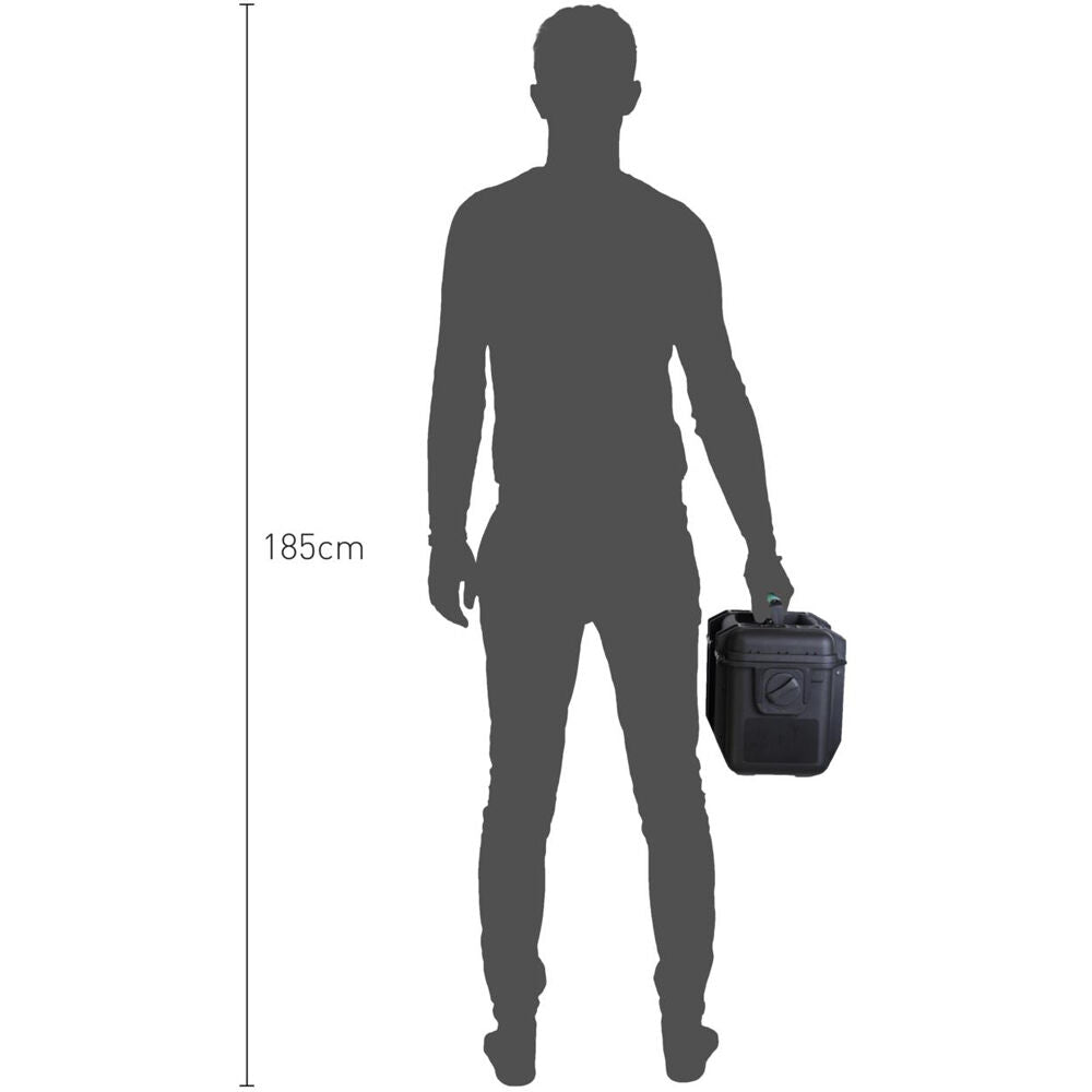 Estuche Rígido HPRC 4050F con espuma (Negro con Azul Handle) - puertos y conexiones