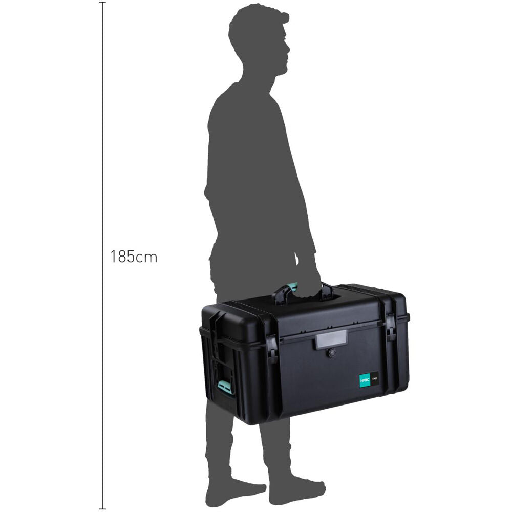 Estuche Rígido HPRC 4300 (Negro) - puertos y conexiones