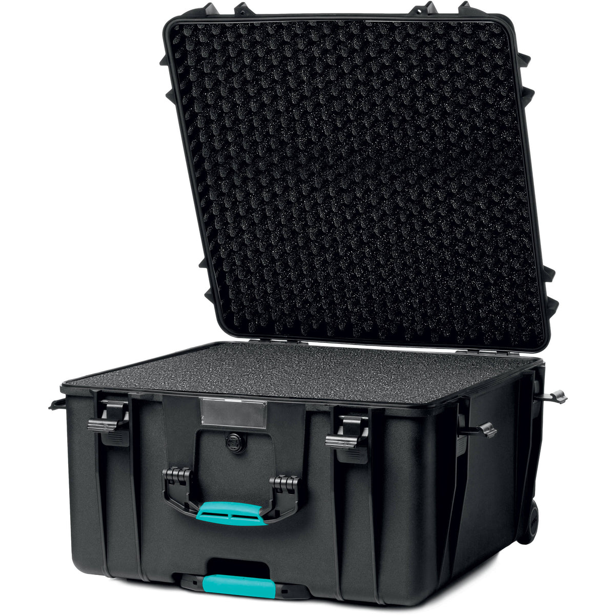 Estuche Rígido HPRC 4600 con ruedas resina rígida Cube espuma (Negro) - vista principal