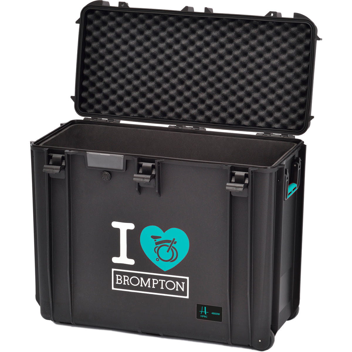 Estuche Rígido HPRC 4800 con ruedas con espuma para Brompton Folding Bike (Negro) - vista principal