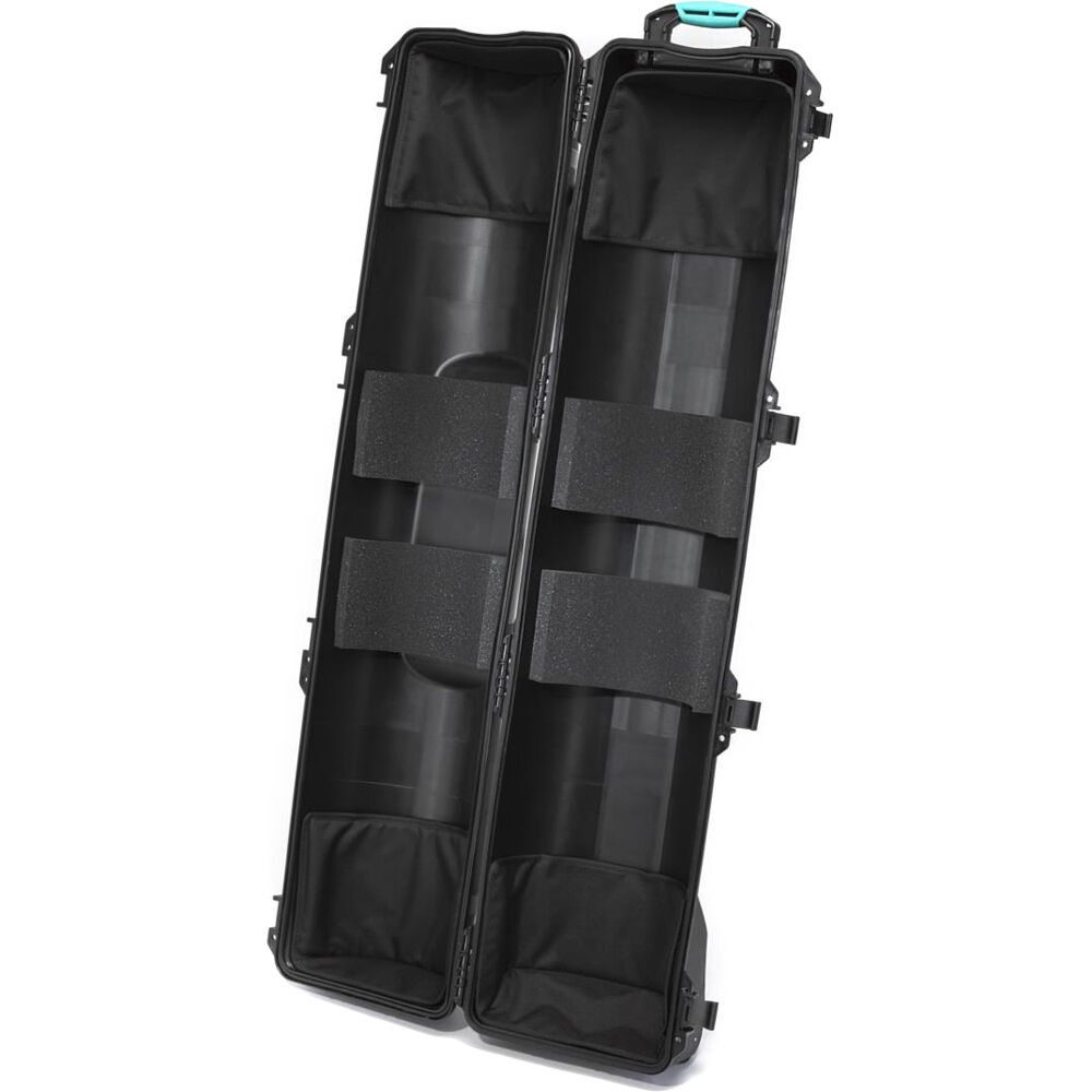 Estuche Rígido HPRC 6500 con ruedas resina rígida con Tripod Holder Kit (Negro) - vista principal