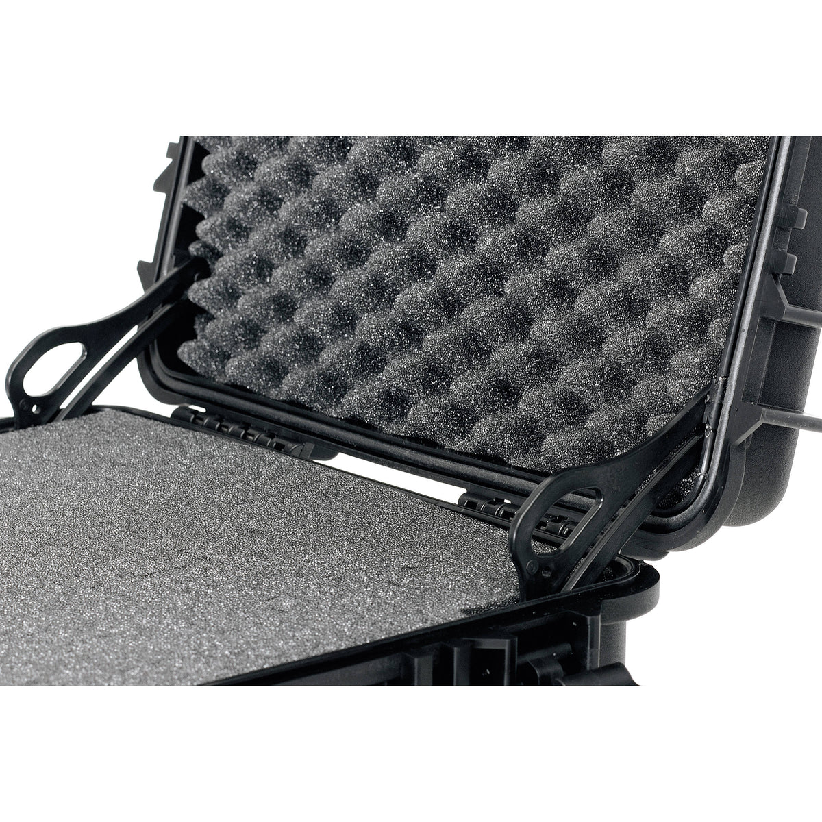 Estuche Rígido HPRC HP4400F Waterproof con espuma (Negro con Azul Handle) - vista trasera